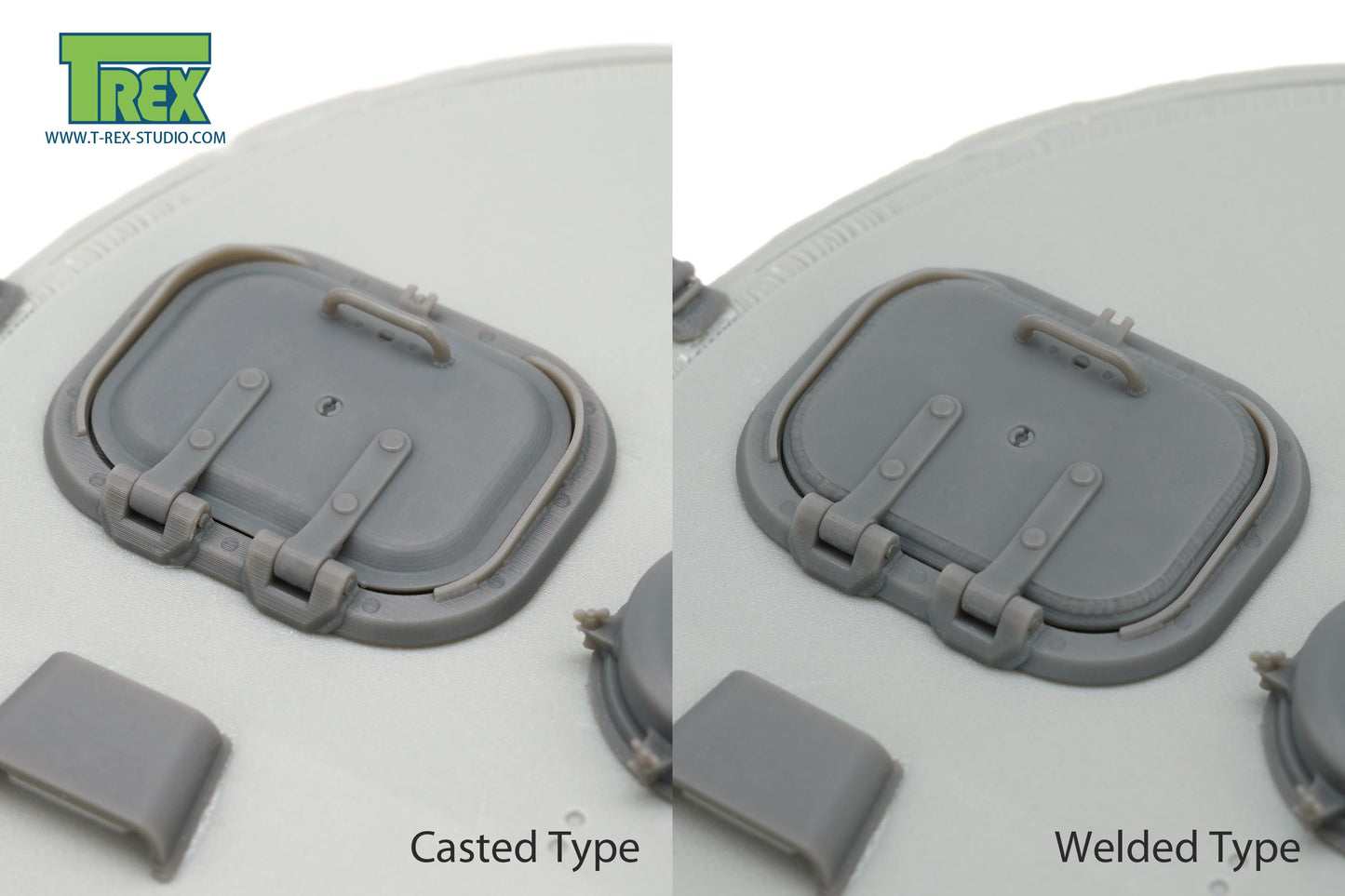 1/35 Loader's Hatch for Tiger I Mid Production Casted & Welded 2in1