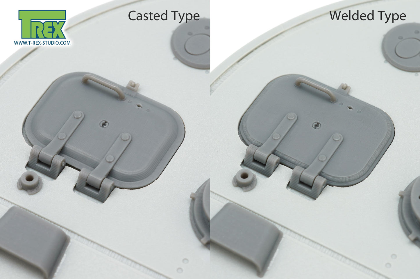 1/35 Loader's Hatch for Tiger I Late Early Production Casted & Welded 2in1