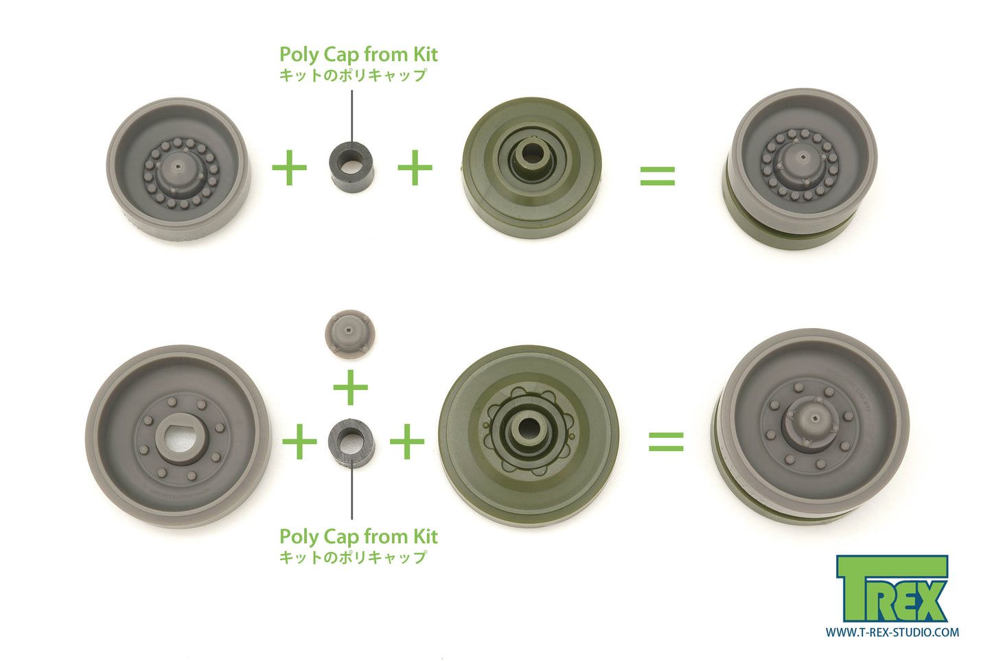 1/35 Leopard 2 Wheels Set for TAMIYA 35387