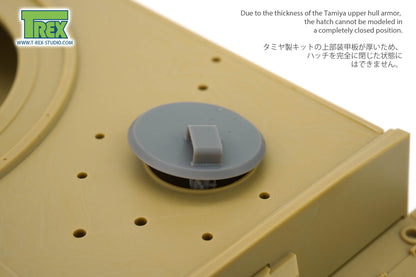 1/35 Tiger I Driver's/Radio Operator's Hatch After Summer 1943 for TAMIYA
