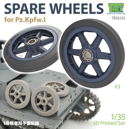 1/35 Pz.Kpfw.I Spare Road Wheel (3 pieces)