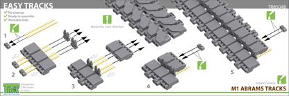 1/35 M1 Abrams T156 Tracks (metal pins)