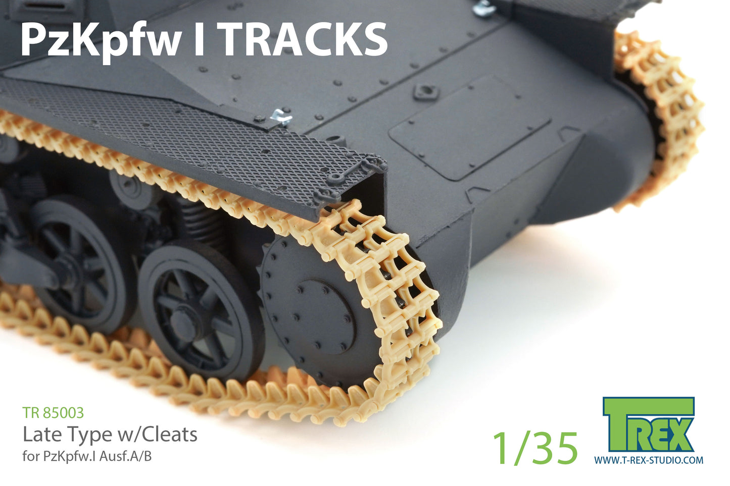 1/35 PzKpfw I Tracks Late Type w/Cleats for Ausf.A/B