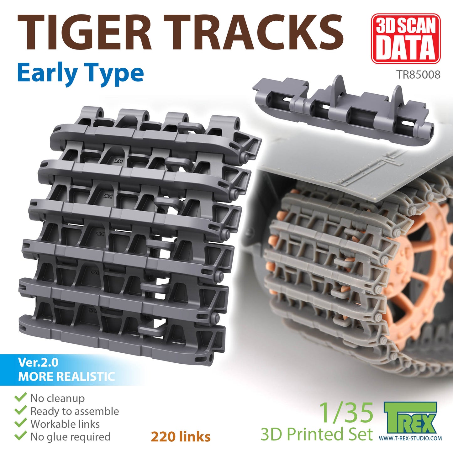 1/35 Tiger Tracks Early Type Ver.2.0