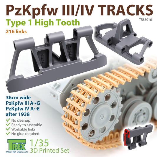 1/35 PzKpfw.III/IV Tracks Type 1 High Tooth