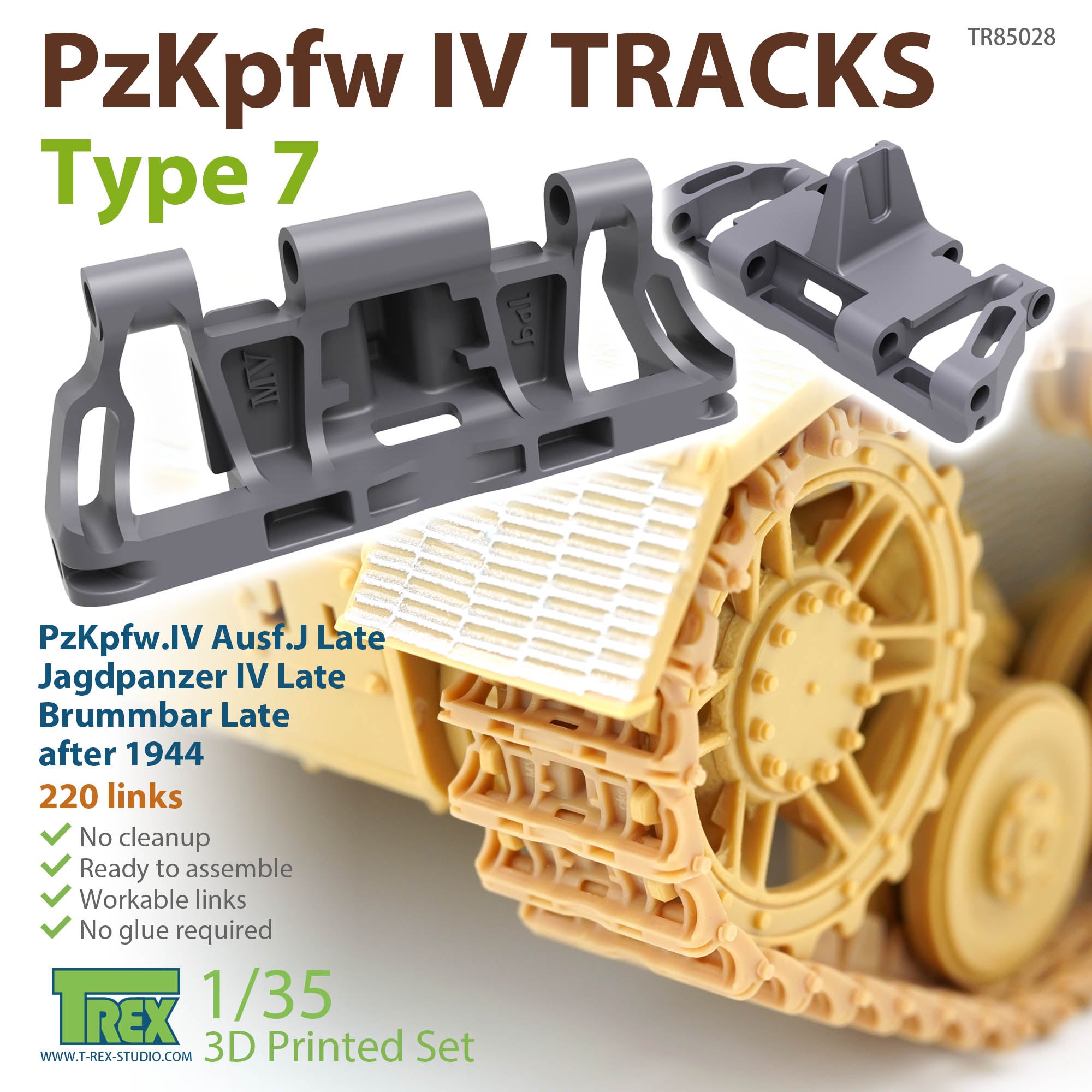 1/35 PzKpfw.III/IV Tracks Type 7 – T-Rex Studio