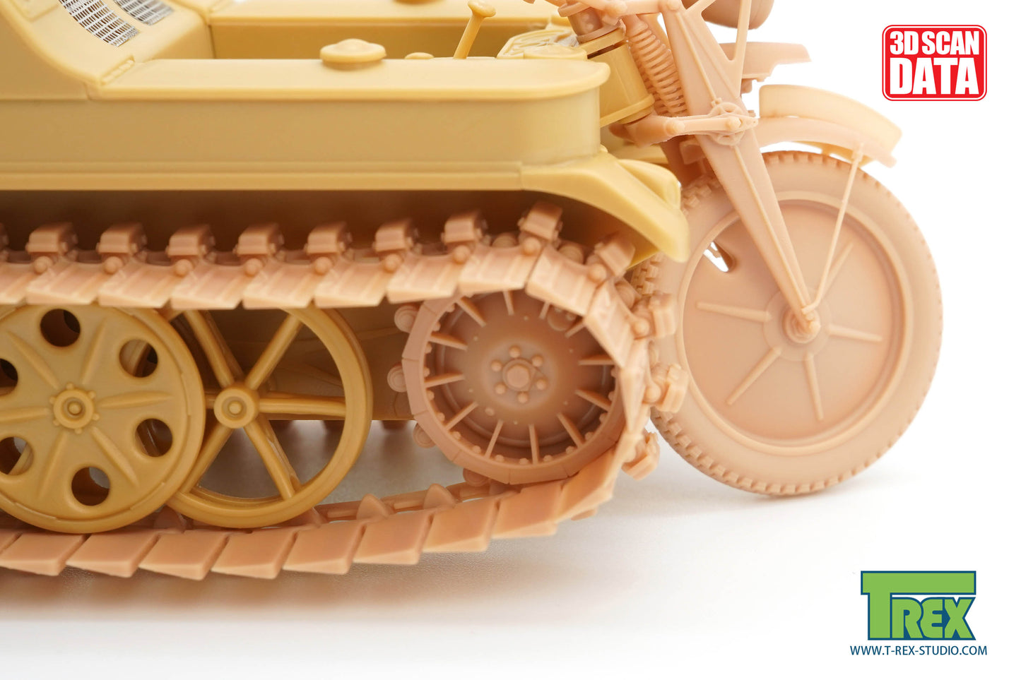 1/35 Kettenkaraftrad Winterkette w/Sprockets, Wheels Type 2 for TAMIYA 35377