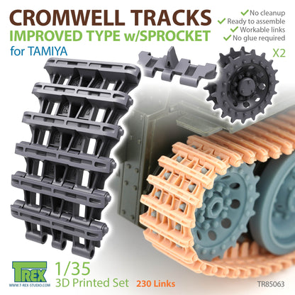 1/35 Cromwell Tracks Improved Type w/Sprocket