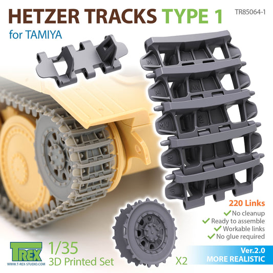 1/35 Hetzer Tracks Type 1 for TAMIYA Ver.2.0
