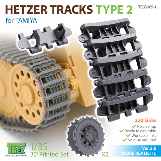1/35 Hetzer Tracks Type 2 for TAMIYA Ver.2.0