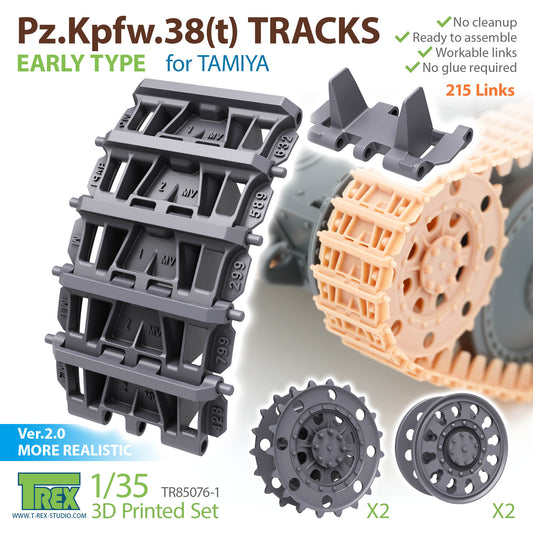 1/35 Pz.Kpfw.38(t) Tracks Early Type for TAMIYA
