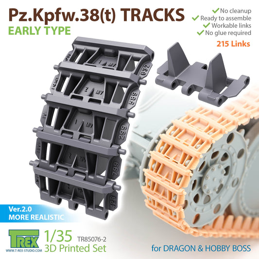 1/35 Pz.Kpfw.38(t) Tracks Early Type for DML/HOBBY BOSS