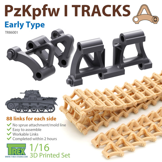 1/16 PzKpfw I Tracks Early Type for Ausf.A only