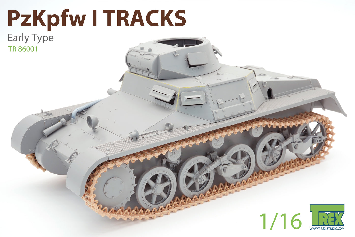 1/16 PzKpfw I Tracks Early Type for Ausf.A only
