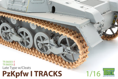 1/16 PzKpfw I Tracks Late Type w/Cleats for Ausf.B