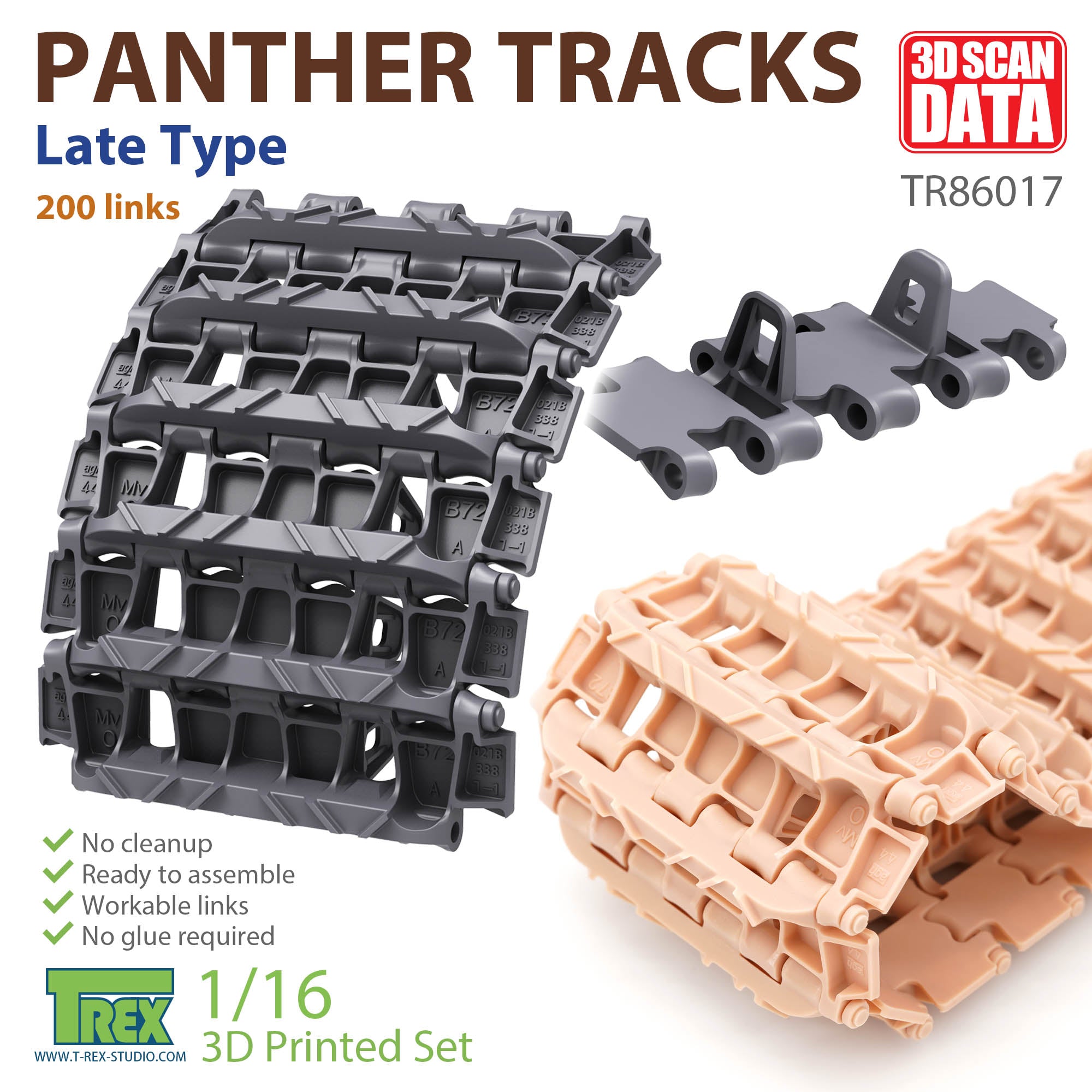 1/16 Easy Tracks – T-Rex Studio