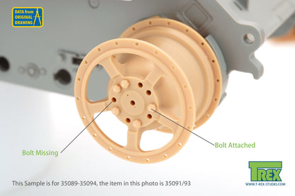 1/35 Disassembled KingTiger 18 Teeth Sprockets Late Type Pattern 2 (1 pieces)