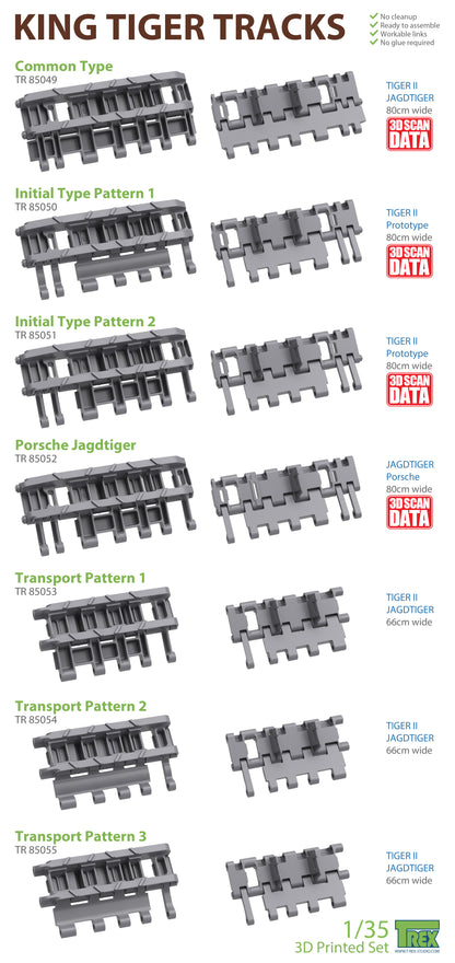 1/35 King Tiger Tracks Initial Type Pattern 1