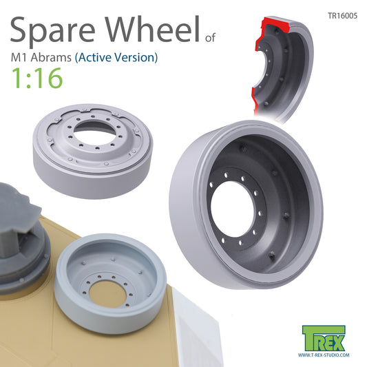 1/16 M1 Abrams Spare Wheel Set (2 pieces)