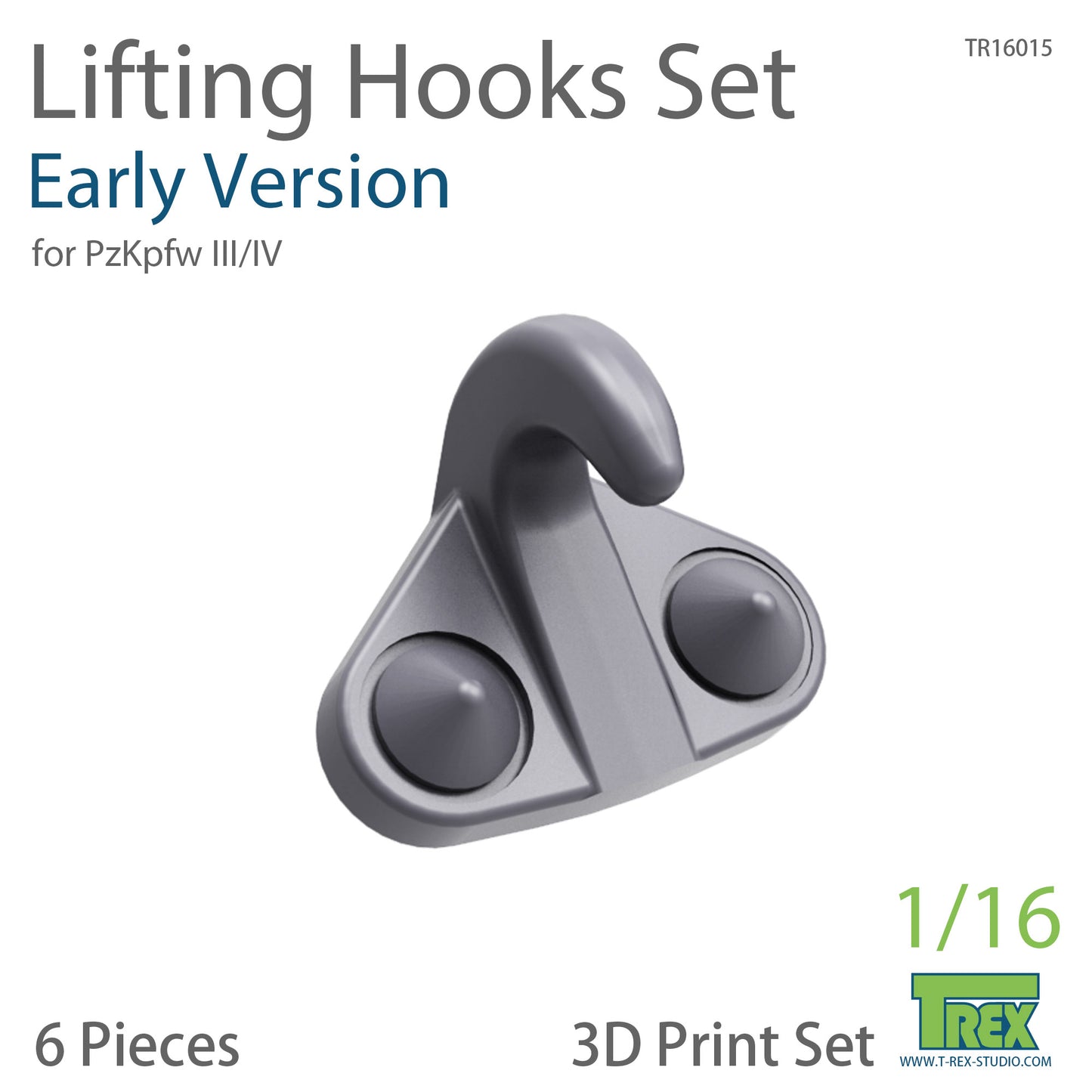 1/16 Lifting Hooks Set (Early Version) for PzKpfw III/IV