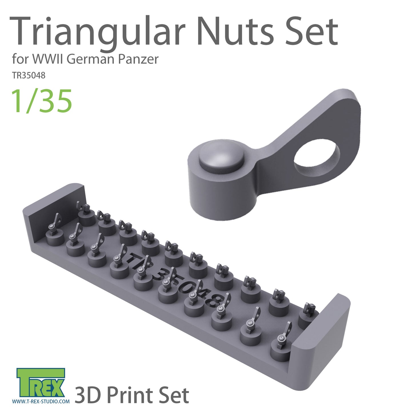 1/35 Triangular Nuts Set for WWII German Panzer